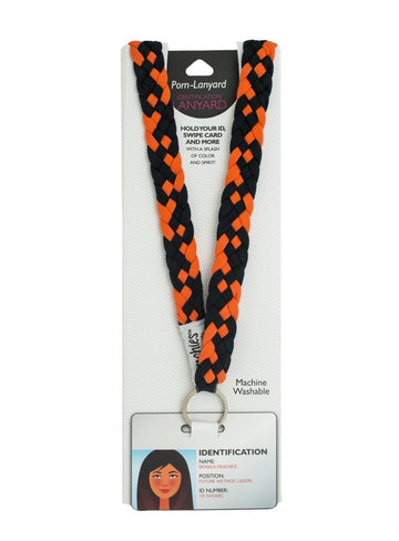 Pom Lanyard Fanta/Navy