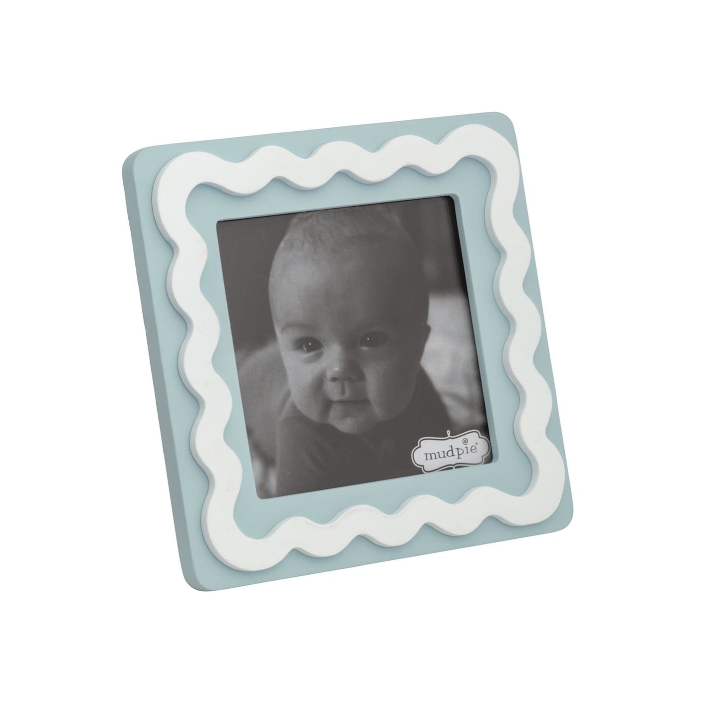 Square Blue Wood Frame