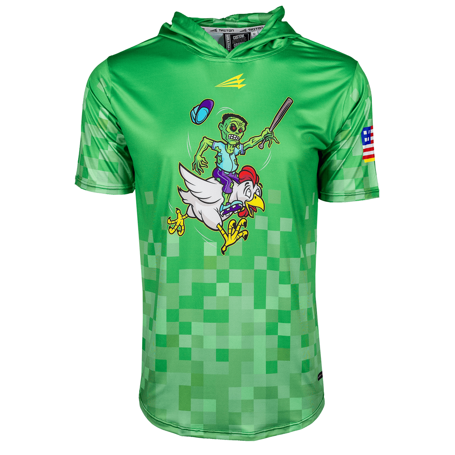 Chicken Jockeys Baseball HyperMAX Short Sleeve Hoodie
