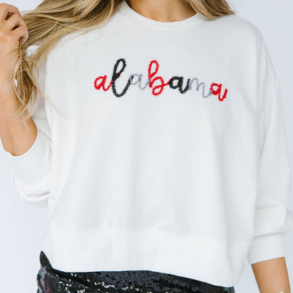 Sweatshirt Millie White Alabama