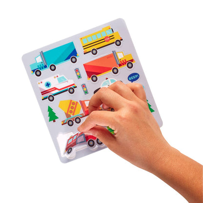 Play Again!: Reusable Sticker Fun - Working Wheels
