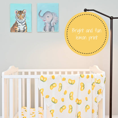 When Life Hands You Lemons Baby Muslin Swaddle Blanket