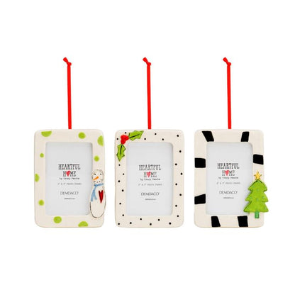 Christmas Pattern Frame Ornaments