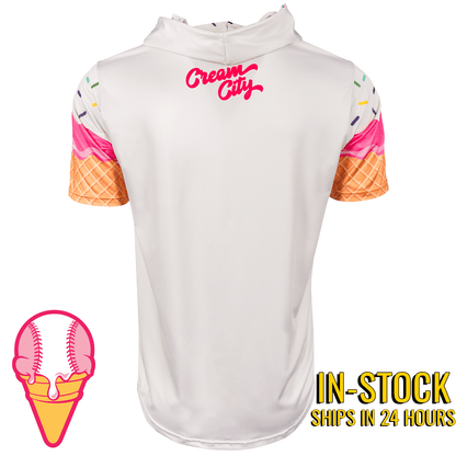 Cream City Baseball Ice Cream HyperMAX Short Sleeve Hoodie
