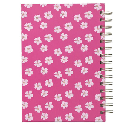 Journal Wirebound Fuchsia The Lord is With You Zeph. 3:17