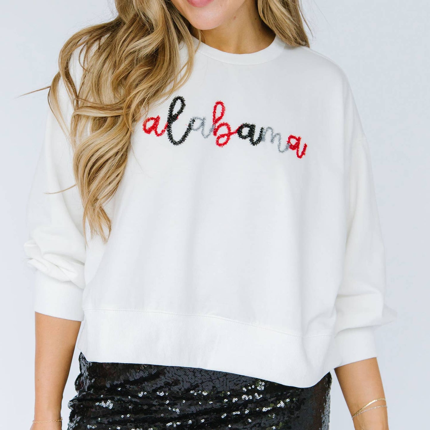 Sweatshirt Millie White Alabama