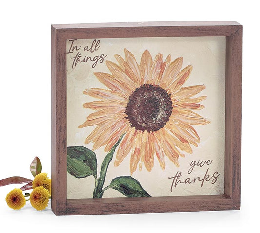 Shelf Sitter Sunflower/Thanks