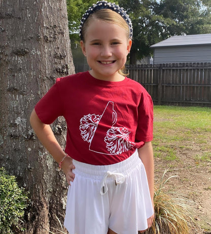 Red Pom Poms T-Shirt