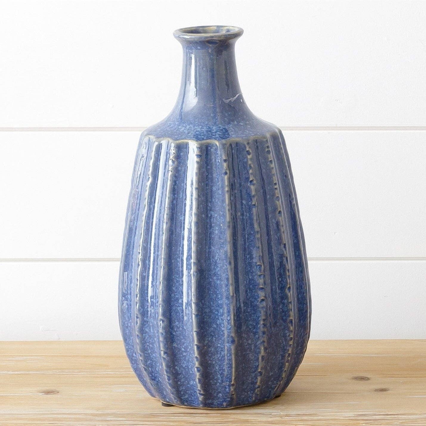 Ceramic Vase - Nautical Blue, Lg