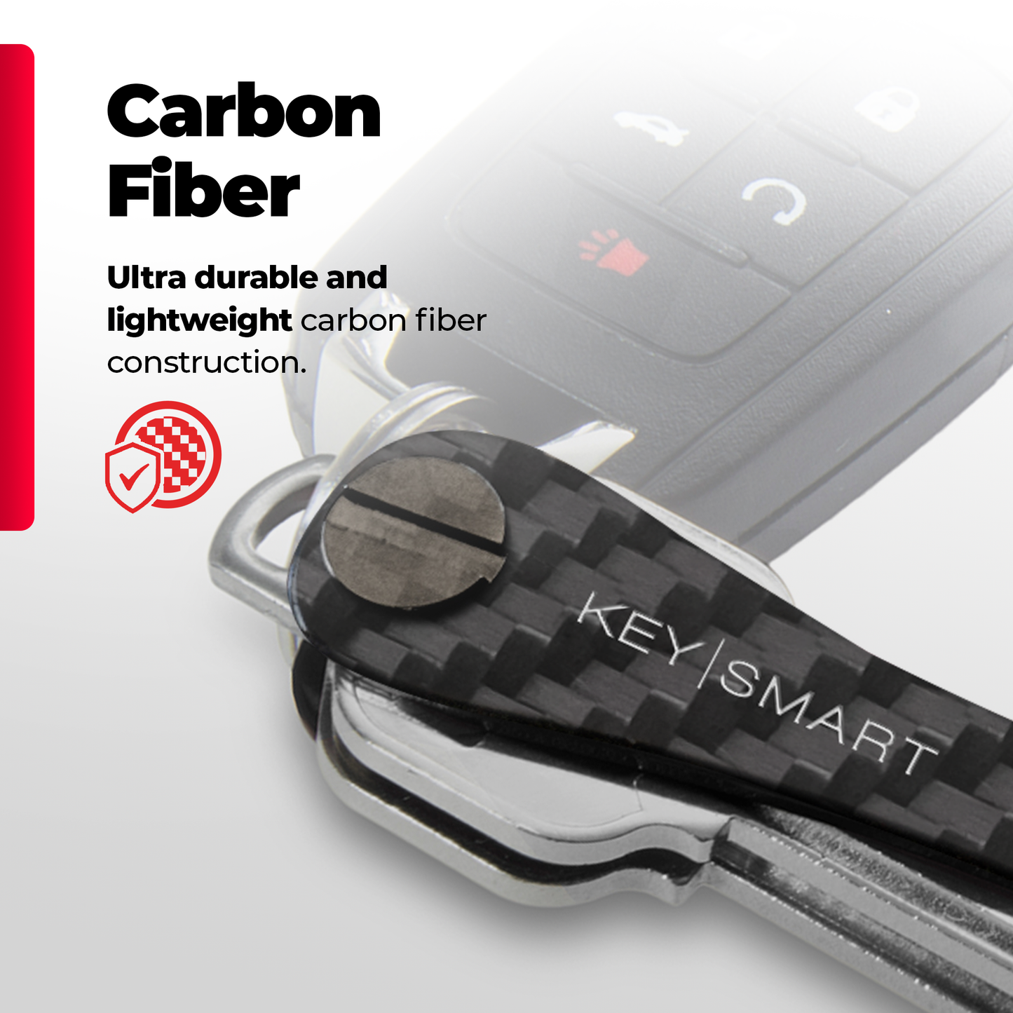 KeySmart® Carbon Fiber 3k | Holds Up To 14 Keys