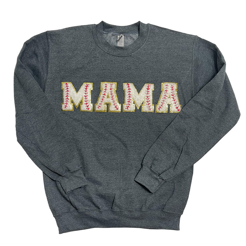 Baseball Mama Dark Heather Sweatshirt