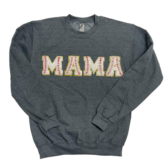 Baseball Mama Dark Heather Sweatshirt