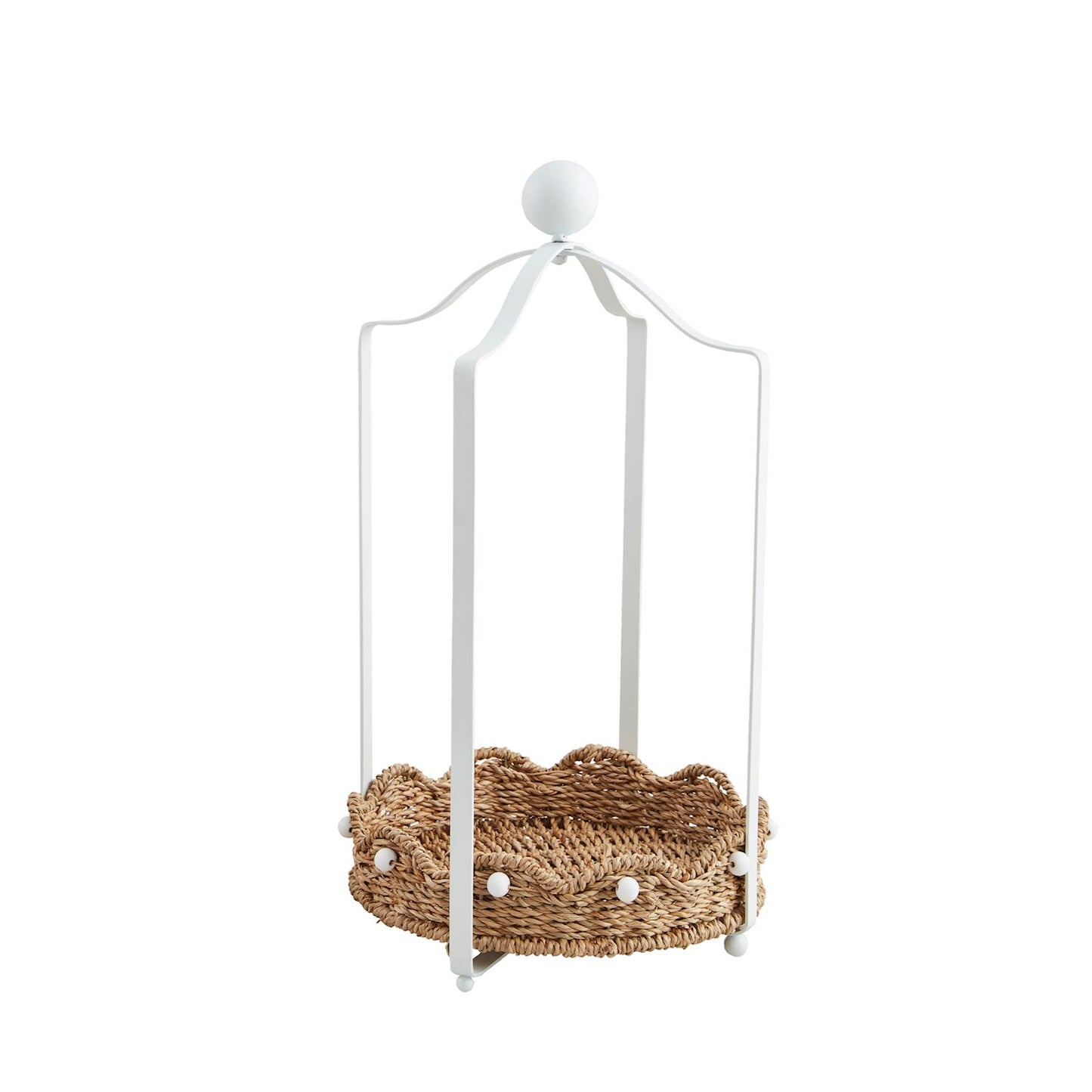 Sm Scalloped Tray Lantern