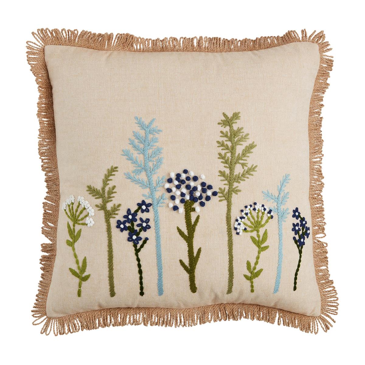 Pillow Square Flrl Embr