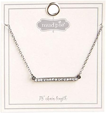 Mudpie Pave Bar Necklace