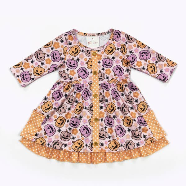 Jack O Lantern Girls Dress Halloween