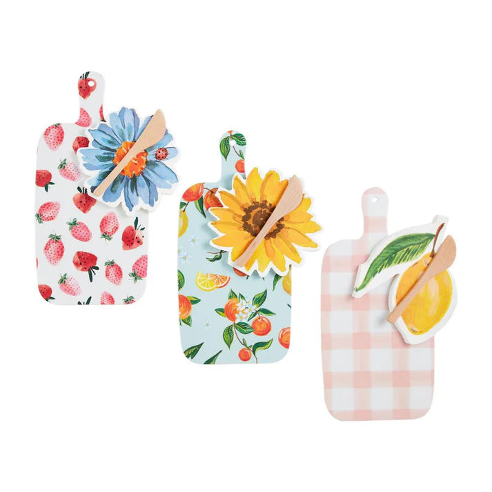 Spring Melamine Board and Napkin Set