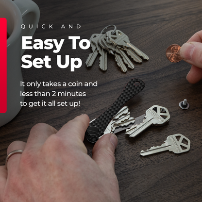 KeySmart® Carbon Fiber 3k | Holds Up To 14 Keys