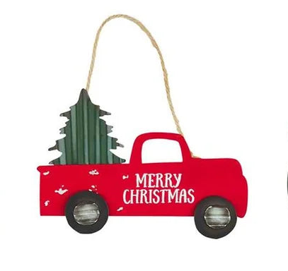 Christmas Tin Ornament