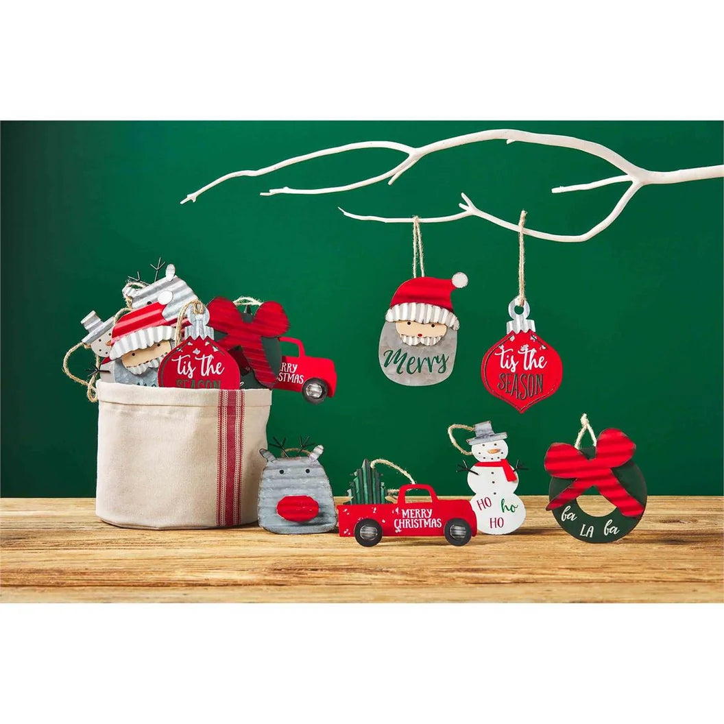 Christmas Tin Ornament