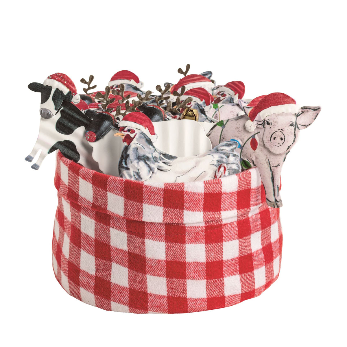 Farm Animal Tin Ornaments