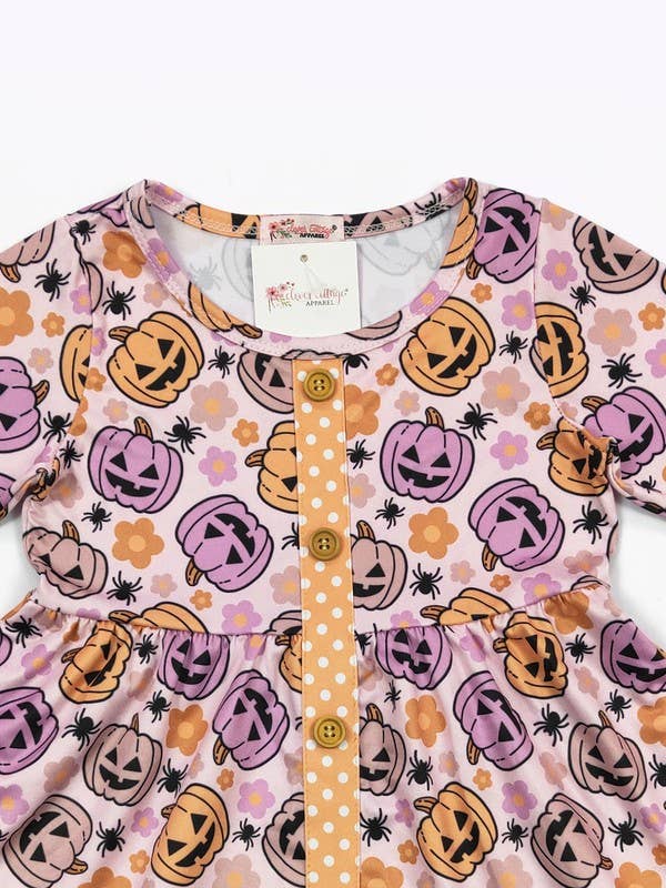 Jack O Lantern Girls Dress Halloween