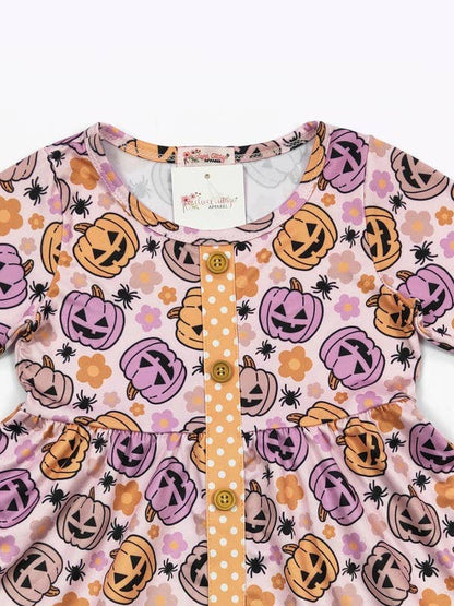 Jack O Lantern Girls Dress Halloween