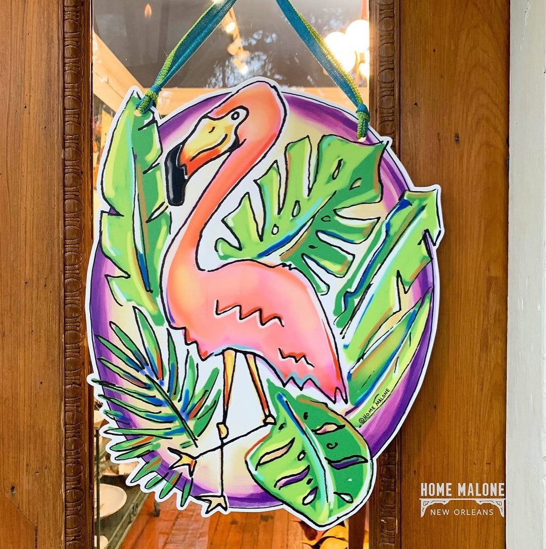 Door Hanger Flamingo