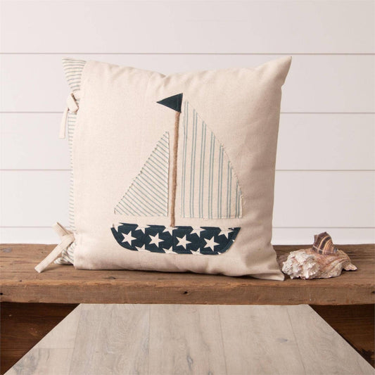Pillow With Slip – Sail Boat