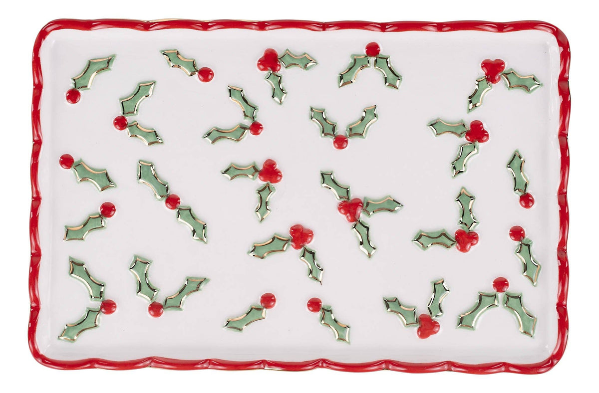Holly Trinket Tray