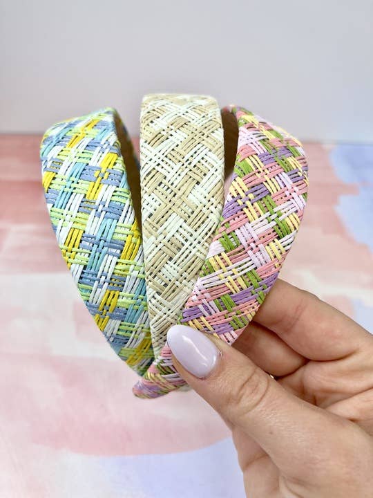Woven Raffia Headbands