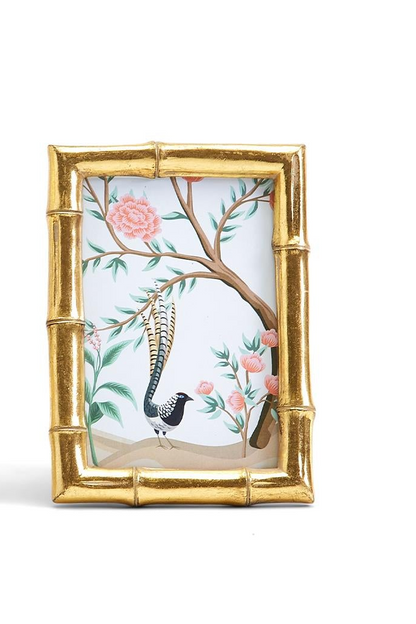Gold Faux Bamboo Photo Frame