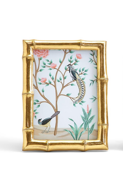 Gold Faux Bamboo Photo Frame