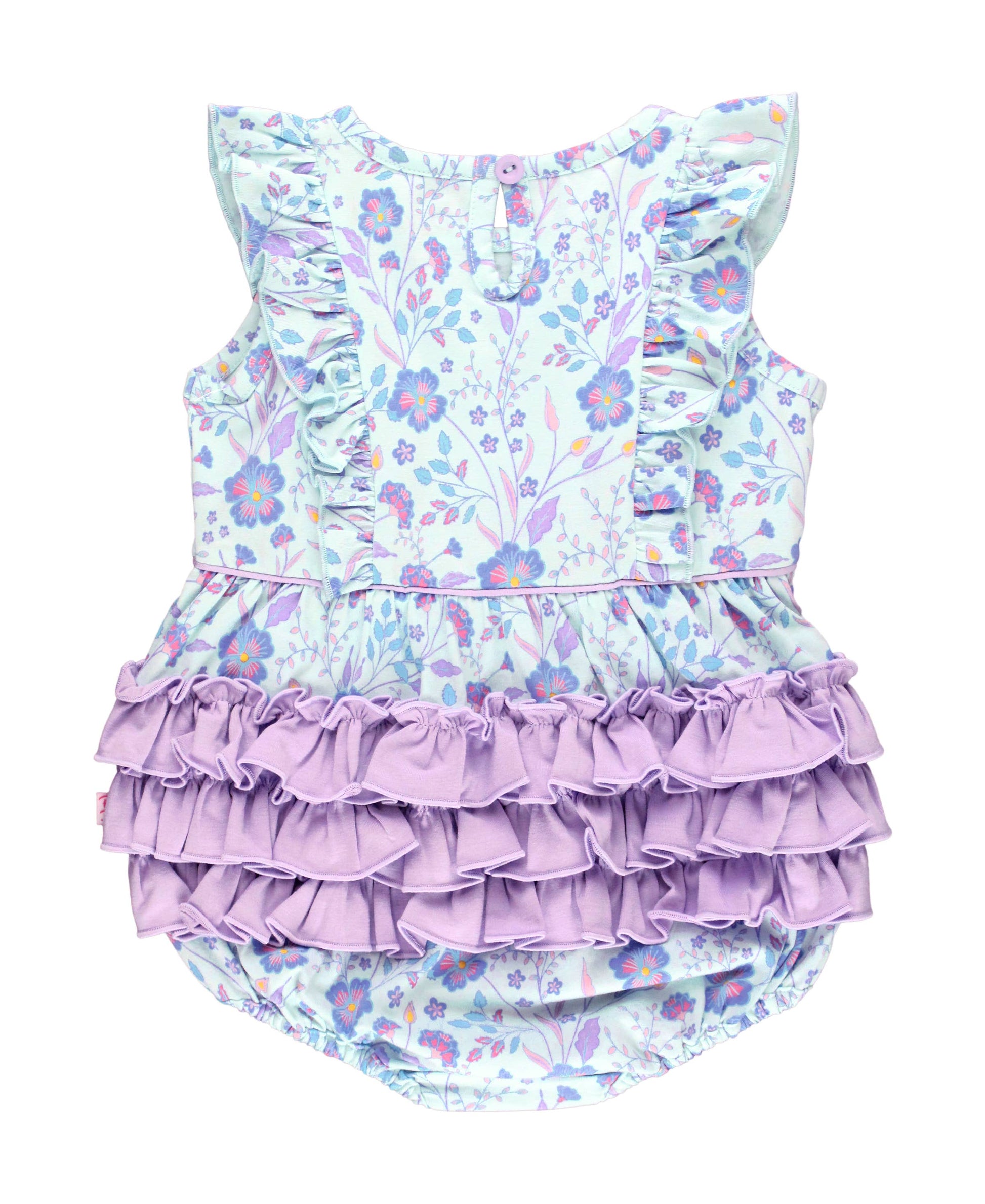 Baby Girls Fairytale Garden Tank Waterfall Romper
