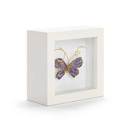 Beautiful Soul Purple Butterfly Shadow Box - 4in
