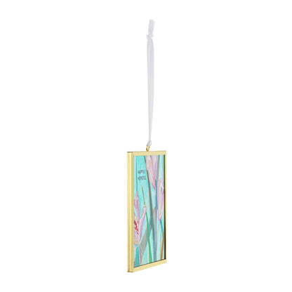 Happily Hopeful Floral Butterfly Suncatcher - 3x3in