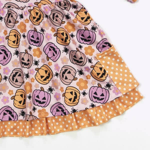 Jack O Lantern Girls Dress Halloween