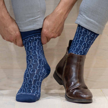 Men's Alabama Socks   Navy   One Size