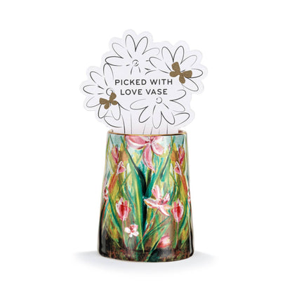 Floral Stems Picked With Love Vase - 2x3in