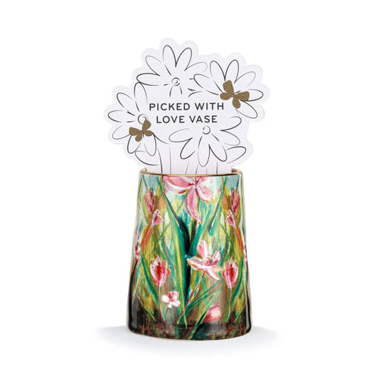 Floral Stems Picked With Love Vase - 2x3in