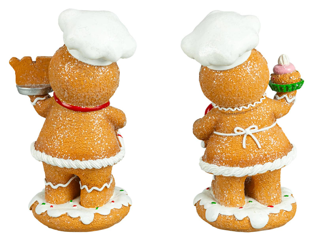 Sprinkled Frosting Christmas Gingerbread Baker