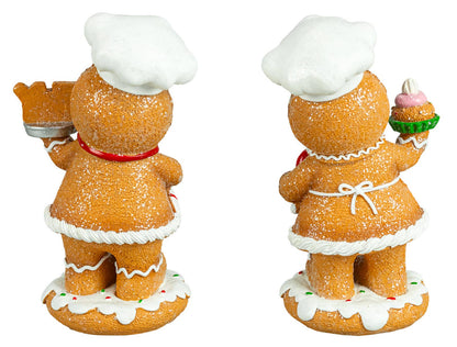 Sprinkled Frosting Christmas Gingerbread Baker
