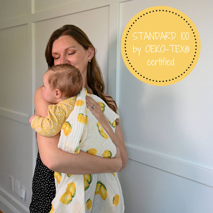 When Life Hands You Lemons Baby Muslin Swaddle Blanket