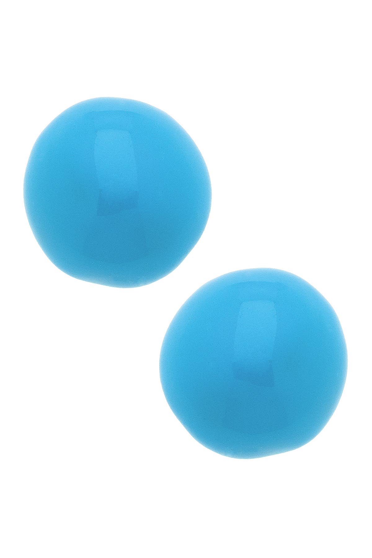 Neiman Coated Enamel Stud Earrings