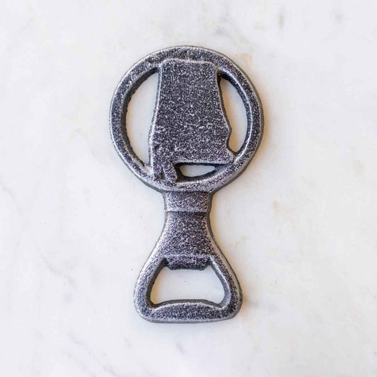 Alabama Bottle Opener   Antique Silver