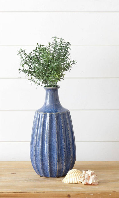 Ceramic Vase - Nautical Blue, Lg