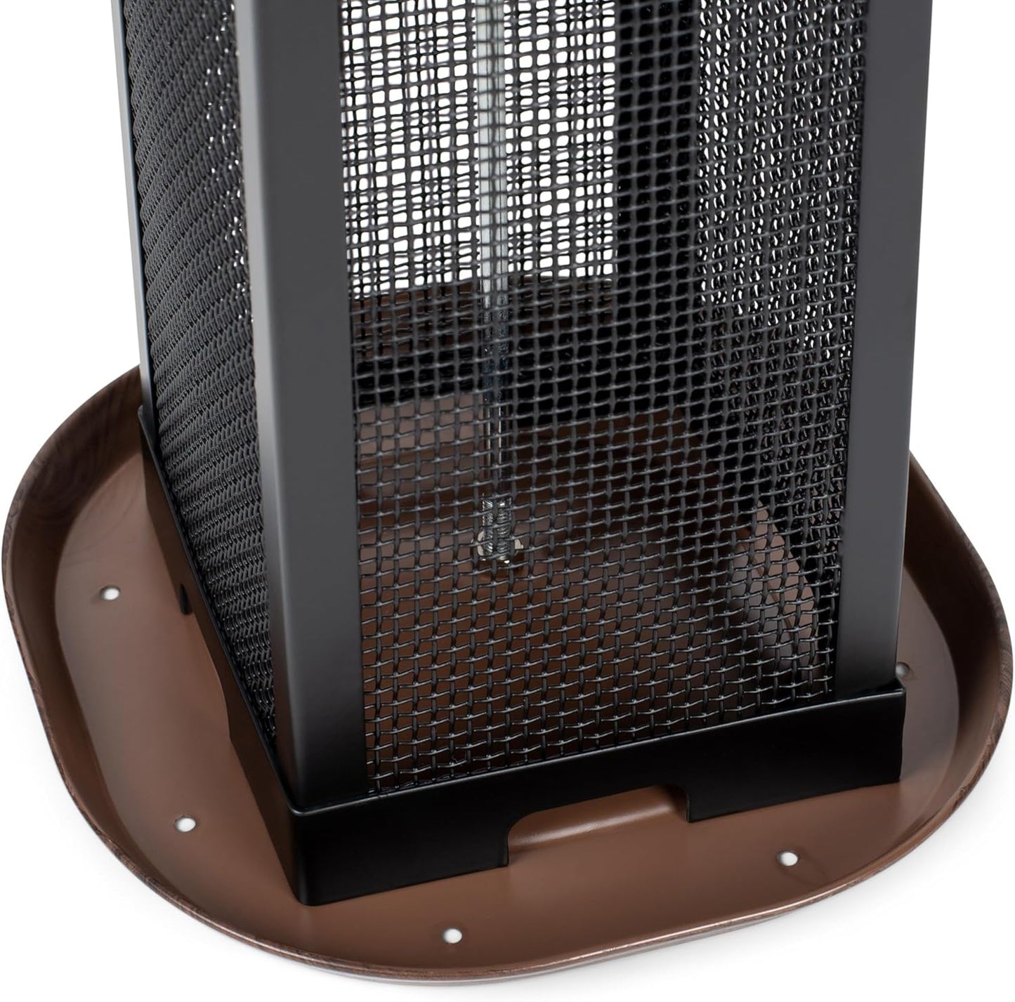 11 Inch Cherry Woodgrain Finish Bird Feeder