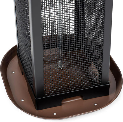11 Inch Cherry Woodgrain Finish Bird Feeder