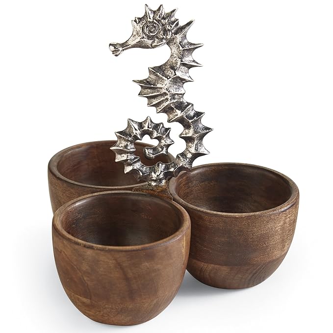 Mudpie Seahorse 3 Dip Bowl