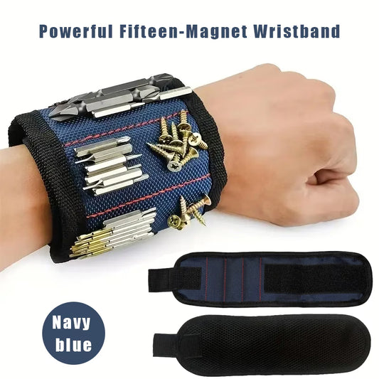 Magnetic Tool Organizer Wristband | Blue